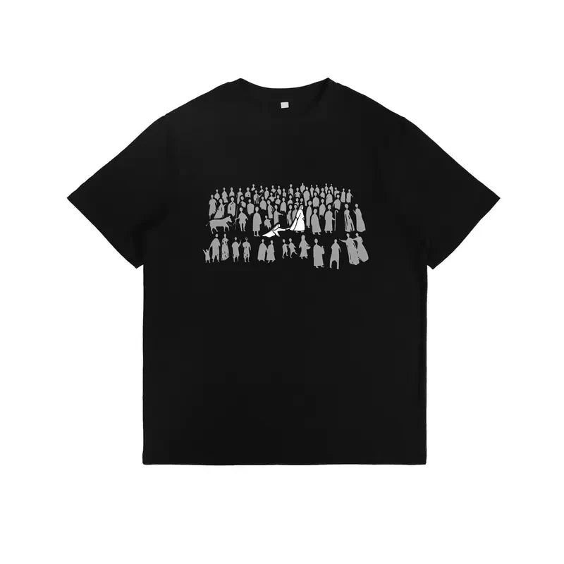 Minimalist Vintage Graphic Cotton T-Shirt