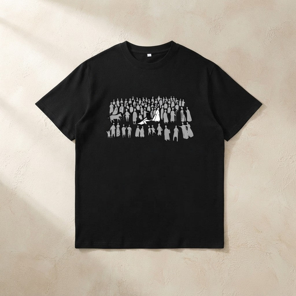 Minimalist Vintage Graphic Cotton T-Shirt